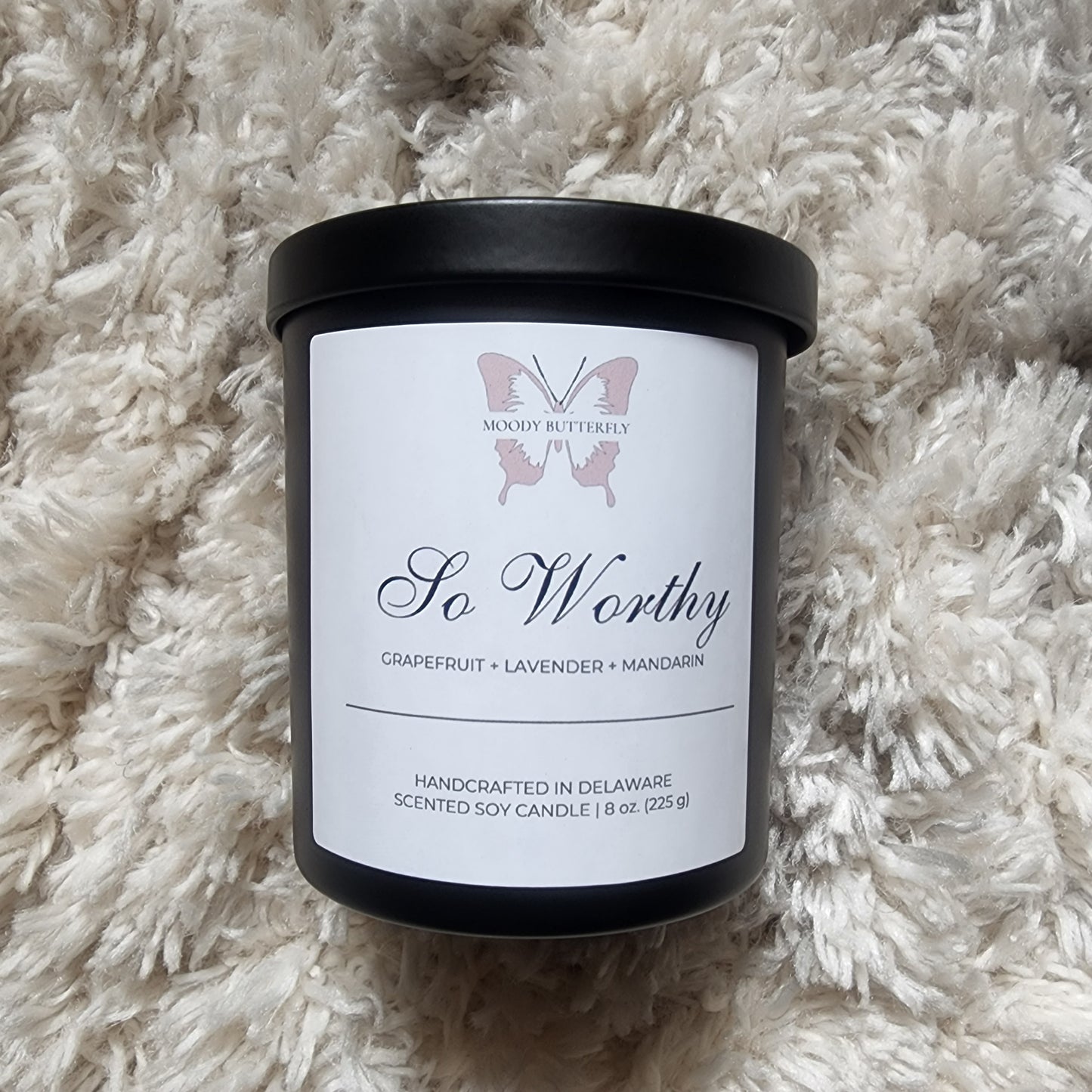 So Worthy Scented Soy Candle (Self-Love) | Verses and Scents Self Acceptance Collection