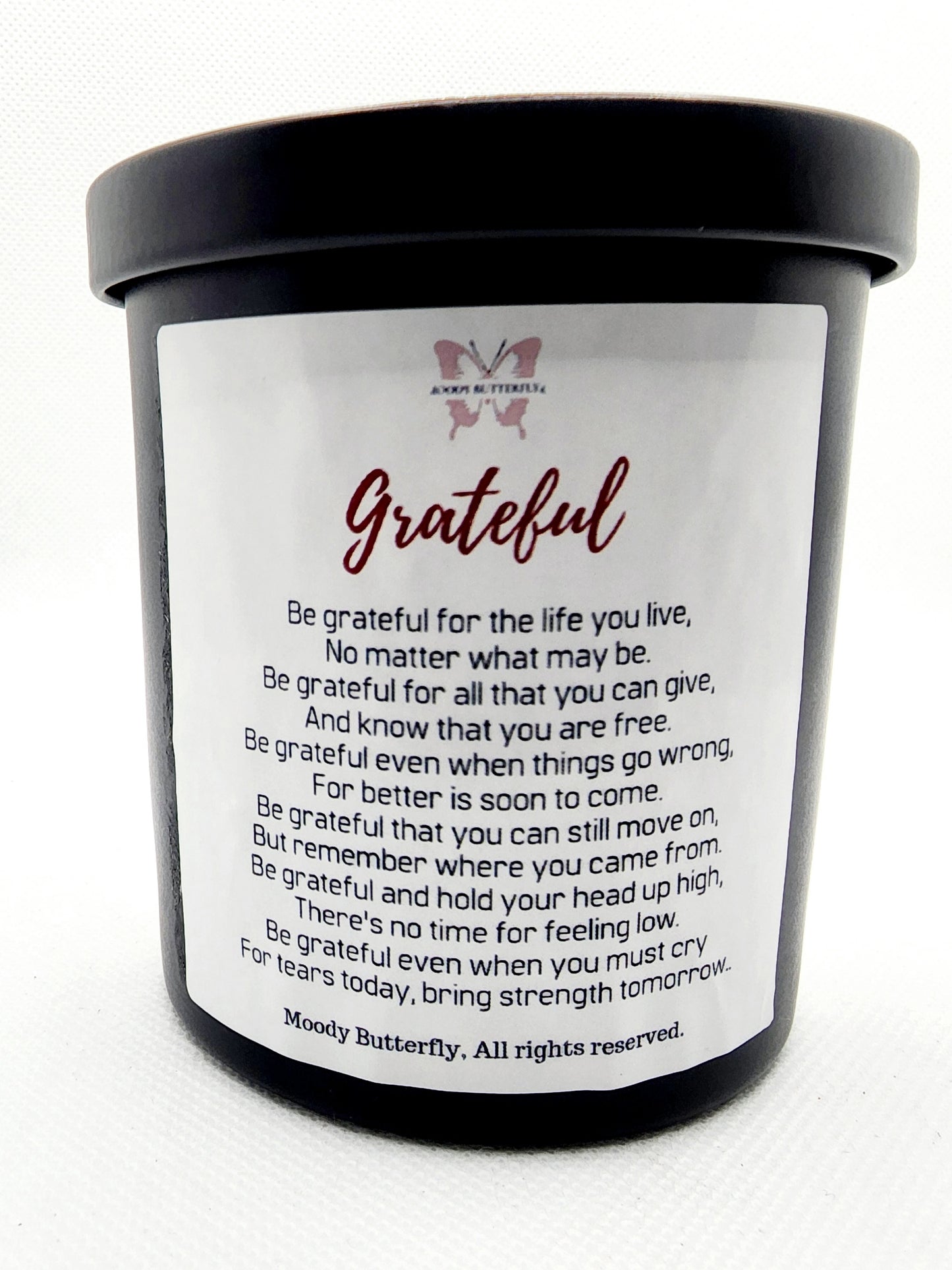 Grateful Scented Soy Candle (Self-Love) | Verses and Scents Self Acceptance | Empowerment