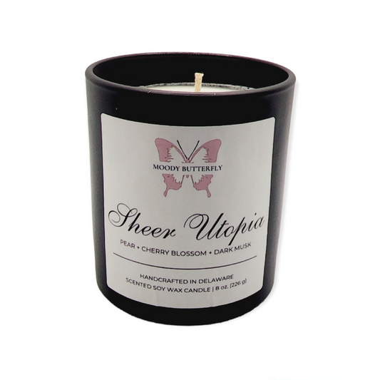 Sheer Utopia *Moody Butterfly Signature Scented Soy Candle*